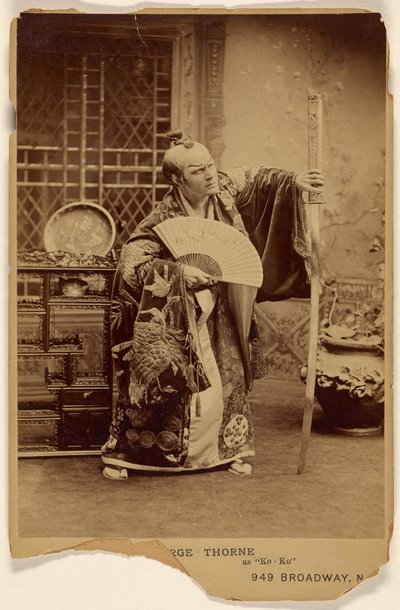 George (?) Thorne „Ko-Ko” szerepében alkotó: Napoleon Sarony