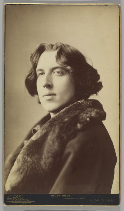 Oscar Wilde, 1822 körül (szépia fotó) alkotó: Napoleon Sarony