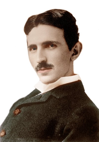 Nikola Tesla (1856-1943) (Nikolaj) portréja - horvát származású szerb mérnök, fizikus és feltaláló - Sarony Napoleon (1821-1896) fényképe 1890 alkotó: Napoleon Sarony
