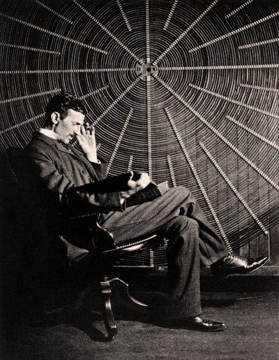 Nikola Tesla portréja, 1890 alkotó: Napoleon Sarony