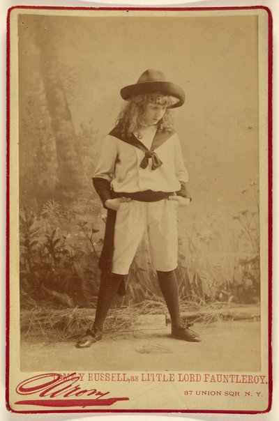 Tommy Russell mint Kis Lord Fauntleroy alkotó: Napoleon Sarony