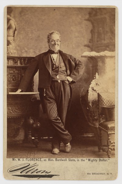 William Jermyn Florence alkotó: Napoleon Sarony