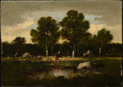 Fák Barbizon közelében alkotó: Narcisse Virgile Diaz de la Peña