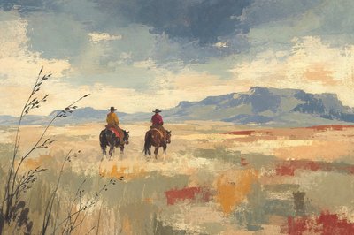 Cowboyok a hatalmas síkságokon alkotó: Natalie Bruns