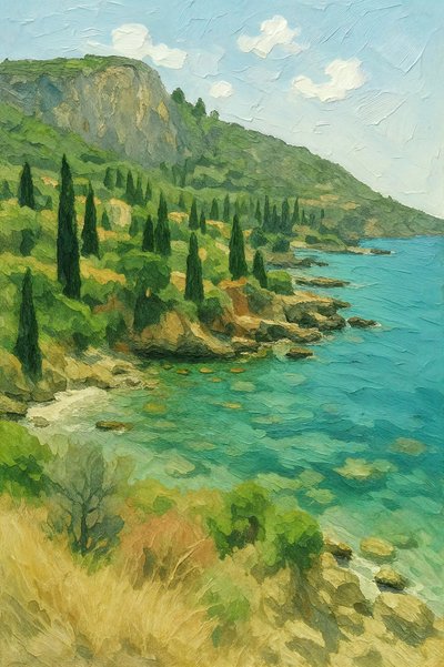 A békés mediterrán partvidék alkotó: Natalie Bruns