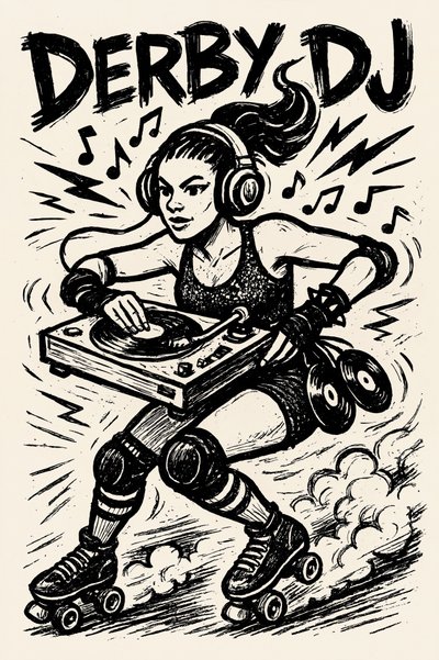 Roller Derby DJ alkotó: Natalie Bruns