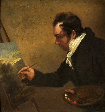 John Eagles tiszteletes portréja alkotó: Nathan Cooper Branwhite