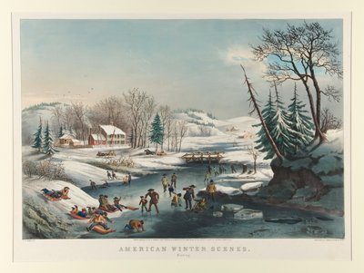 Amerikai téli jelenetek./ Reggel alkotó: Nathaniel Currier
