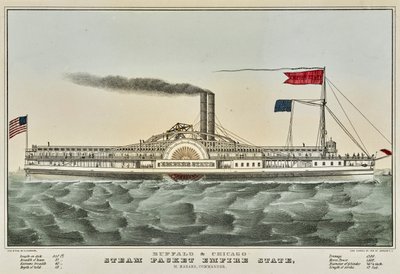 Buffalo és Chicago Steam Packet alkotó: Nathaniel Currier