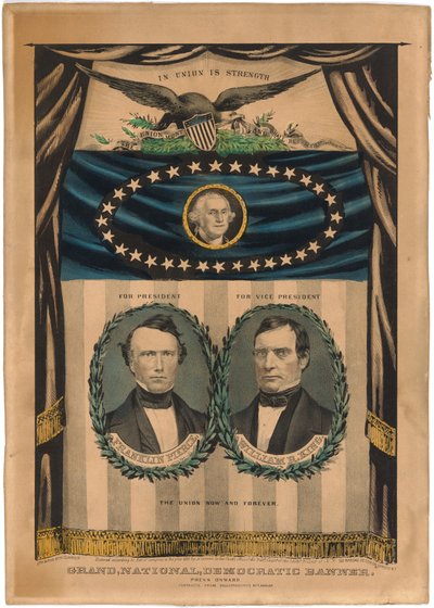 Franklin Pierce és William R. King alkotó: Nathaniel Currier