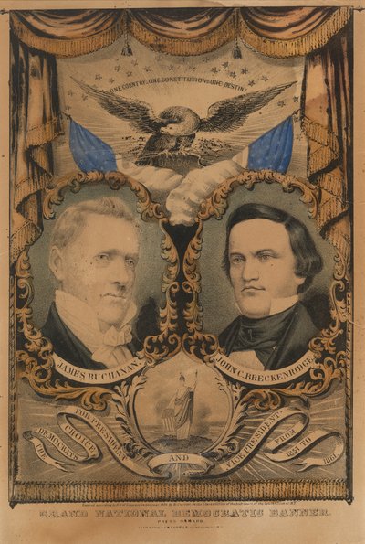 Nagy nemzeti demokrata zászló alkotó: Nathaniel Currier