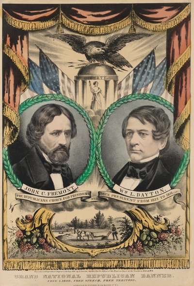 Nagy nemzeti republikánus zászló alkotó: Nathaniel Currier