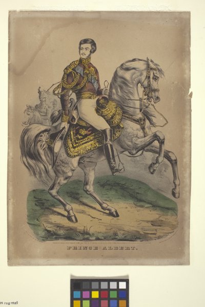 Albert herceg (kézzel színezett litográfia) alkotó: Nathaniel Currier