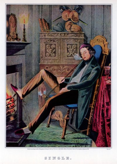 Egyedülálló, 1845. alkotó: Nathaniel Currier
