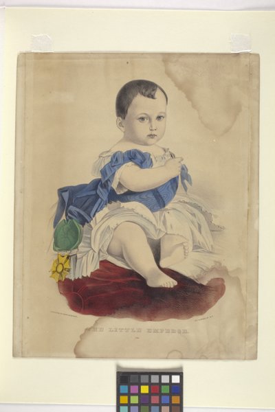 A kis császár (kézzel színezett litográfia) alkotó: Nathaniel Currier
