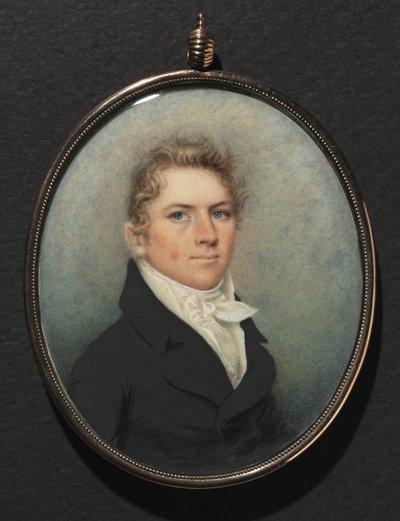 Férfi portréja, c. 1815. alkotó: Nathaniel Rogers