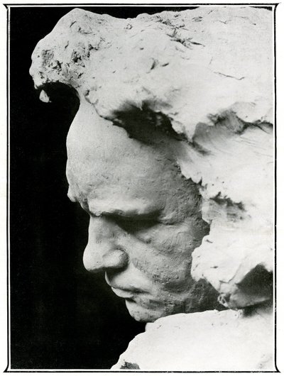 Ludwig van Beethoven (1770-1827) profilarca, egy bronz mellszobor részlete alkotó: Naum Aronson