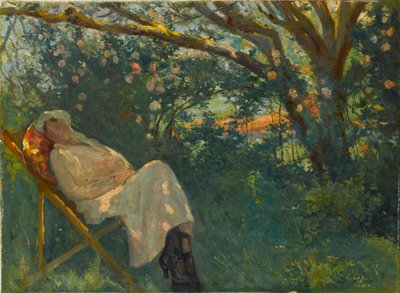 Nazmi Ziya Gueran (1881-1937) "Rózsaszín ruhás hölgy" festménye - 1904 - Olaj, vászon Mérete 54x73 cm Sakip Sabanci Múzeum, Isztambul alkotó: Nazmi Ziya Gueran
