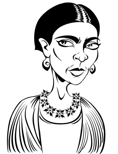 Frida Kahlo (digitális) alkotó: Neale Osborne