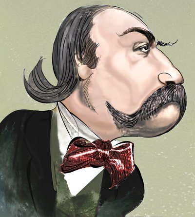 Gustave Flaubert, 2023 (digitális) alkotó: Neale Osborne