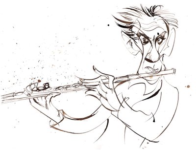 Marcel Moyse, 2022 (tinta) alkotó: Neale Osborne