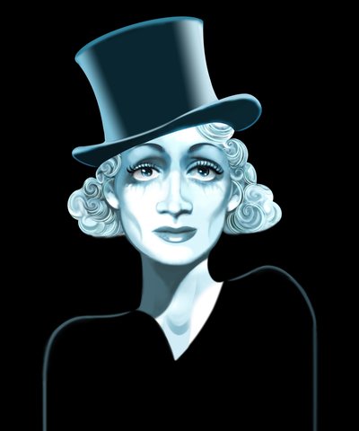 Marlene Dietrich, 2021 (digitális) alkotó: Neale Osborne