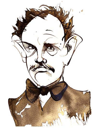 Richard Strauss német zeneszerző és karmester (1864-1949); karikatúra alkotó: Neale Osborne