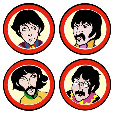 The Beatles, 2004 (ink, digital revision 2023) alkotó: Neale Osborne