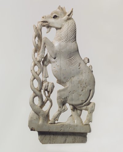 Áttört bútortábla nevelő kecskével, Kr.e. 9-8. alkotó: Neo Assyrian