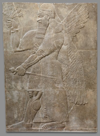 Domborműtábla, neo-asszír, ie 883-859 körül (gibsum alabástrom) alkotó: Neo Assyrian