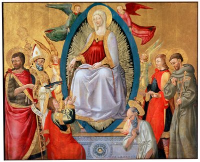 Boldogságos Szűz Mária mennybevétele, 1464-1465 alkotó: Neri di Bicci