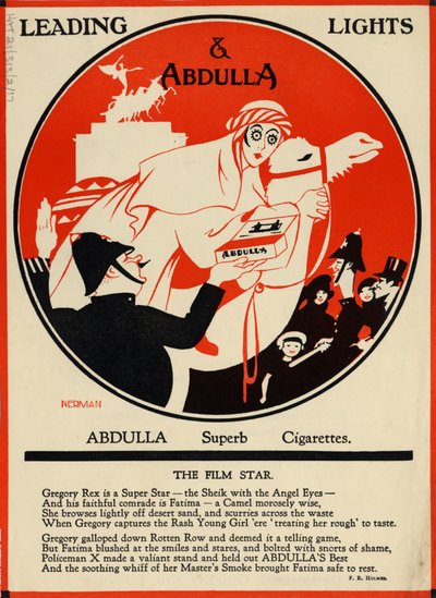 Abdulla cigaretták, 1920-as évek alkotó: Nerman