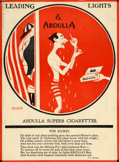 Abdulla cigaretták, 1920-as évek alkotó: Nerman