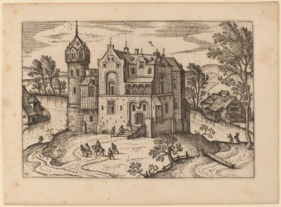 Vár egy folyó mellett alkotó: Netherlandish 16th Century