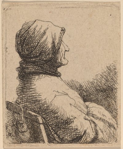 Egy idős nő mellszobra jobbra fordulva alkotó: Netherlandish 17th Century