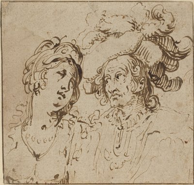 Cavalier egy szajhával alkotó: Netherlandish 17th Century