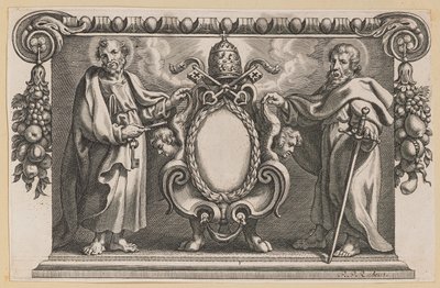 Városi pápának dedikált könyv matricája VII alkotó: Netherlandish 17th Century after Sir Peter Paul Rubens