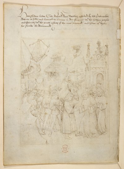 Pamut Julius E. IV, art. 6, The Beauchamp Pageants, 1483 körül (tinta pergamen) alkotó: Netherlandish School