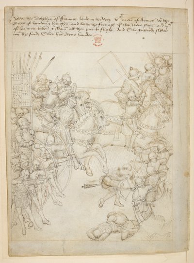 Pamut Julius E. IV, art. 6, The Beauchamp Pageants, 1483 körül (tinta pergamen) alkotó: Netherlandish School