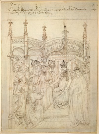 Pamut Julius E. IV, art. 6, The Beauchamp Pageants, 1483 körül (tinta pergamen) alkotó: Netherlandish School