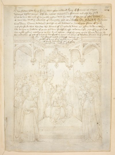 Pamut Julius E. IV, art. 6, The Beauchamp Pageants, 1483 körül (tinta pergamen) alkotó: Netherlandish School