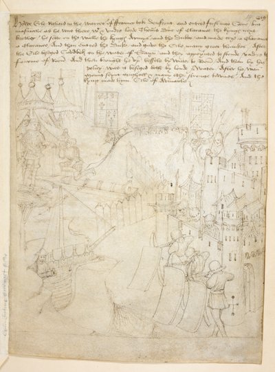 Pamut Julius E. IV, art. 6, The Beauchamp Pageants, 1483 körül (tinta pergamen) alkotó: Netherlandish School