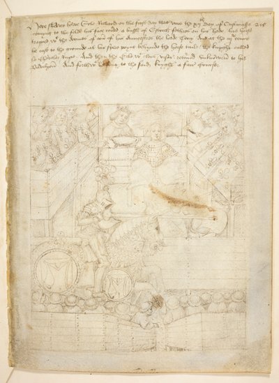 Pamut Julius E. IV, art. 6, The Beauchamp Pageants, 1483 körül (tinta pergamen) alkotó: Netherlandish School