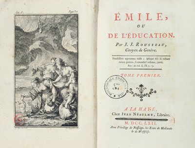 Jean-Jacques Rousseau előképe Emile számára, 1762 alkotó: Netherlandish School