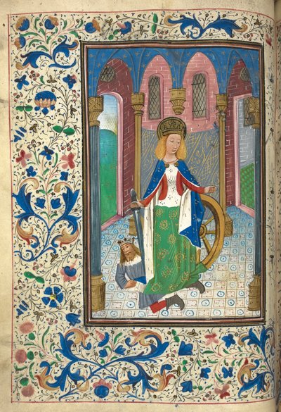 Miniature of Catherine of Alexandria ,with the Roman Emperor Maxentius (Marcus Aurelius Valerius Maxentius Augustus) (vellum)   1353064   hu       hungarian Successfully Translated  Original: Dedication, plate one from A Love Translat: Dedication, plate on alkotó: Netherlandish School