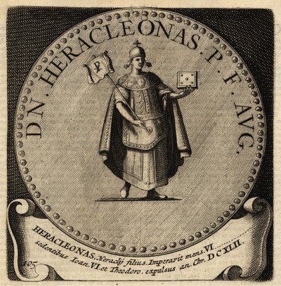 Heraklonas bizánci császár portréja. alkotó: Netherlandish School