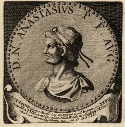 Anasztáz római császár portréja. alkotó: Netherlandish School
