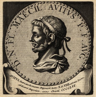 Avitus római császár portréja. alkotó: Netherlandish School