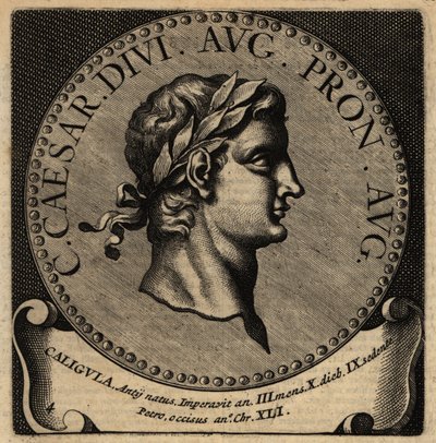 Caligula római császár portréja. alkotó: Netherlandish School