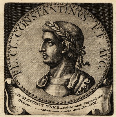 Konstantin római császár portréja II. alkotó: Netherlandish School